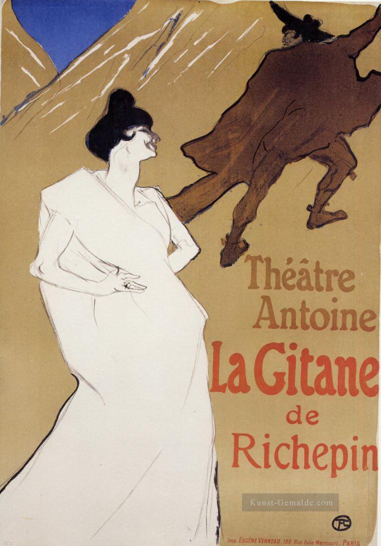 la die Zigeunerin 1899 Toulouse Lautrec Henri Gitane de Ölgemälde